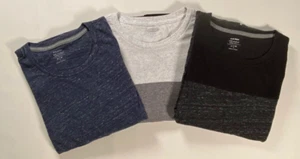 T-shirt manica lunga Old Navy uomo M lavaggio morbido misto cotone blu, nero o grigio - Foto 1 di 23