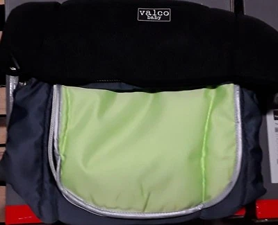 Valco Baby 4 Seasons Footmuff Sleeping Bag, Black/Green/Grey, BRAND NEW - Image 1 of 3