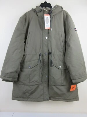 Chaqueta parka con capucha para mujer Tommy Hilfiger talla XXL - verde enebro (nueva con etiquetas) Foto 1 de 4