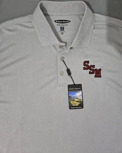 Neu mit Etikett Pebble Beach Herren Golfshirt XL grau Polo SSM Kurzarm geometrisch - Bild 1 von 14