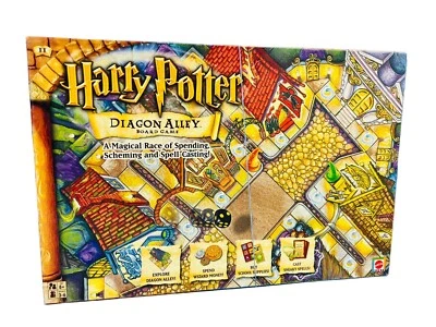 Harry Potter Diagon Alley Board Game ~ Complete ~ Mattel Games 2001 - VGC - Image 1 of 4