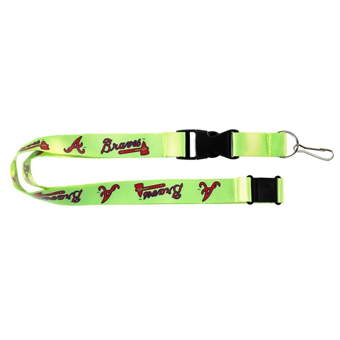 aminco MLB Atlanta Braves Lanyard Neon Green, 22 Inch Cover