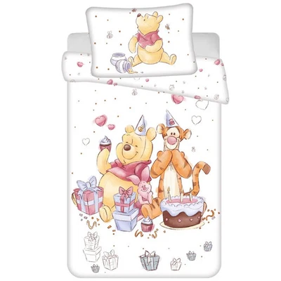 Disney Winnie the Pooh Party Time Quilt Cover Set for Cot or Toddler Bed - image 1 of 2