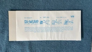 Showgard Black Stamp Mounting strips, Size 107 x 264mm, Unopened pkg of 10 - Picture 1 of 2