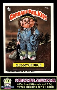 1986 Topps Garbage Pail Kids Serie 5 #178b Blue-Boy George - Imagen 1 de 2