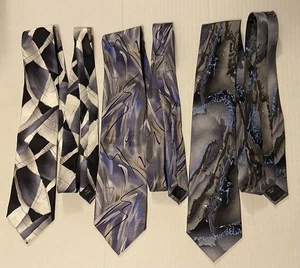 3 Stück - Garcia Krawatten, Kollektion schwarz blau dunkelgrau - Bild 1 von 6