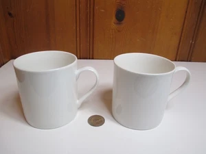 2er Set Pier 1 New Essentials Classic 10 Unzen Weiß Keramik Porzellan Kaffeetassen - Bild 1 von 8