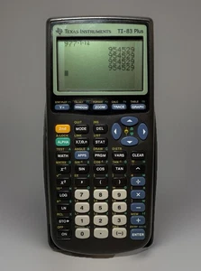 Texas Instrument TI-83 Plus Graphing Calculator w/ Cover Tested READ - Picture 1 of 5