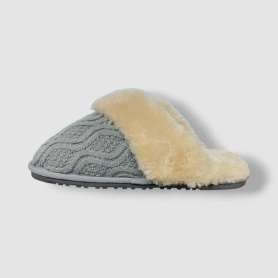 Lamo 女式灰色 Caroline 针织磨损拖鞋 9 码 — 第 1/4 张图片