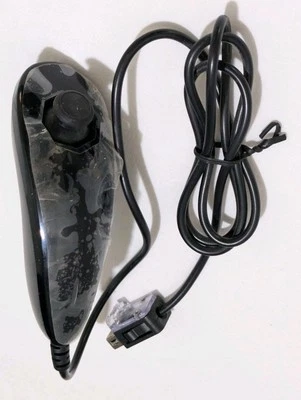 Nintendo Wii Wii U Nunchuk Controller Black OEM NWOB Unused - Image 1 of 4