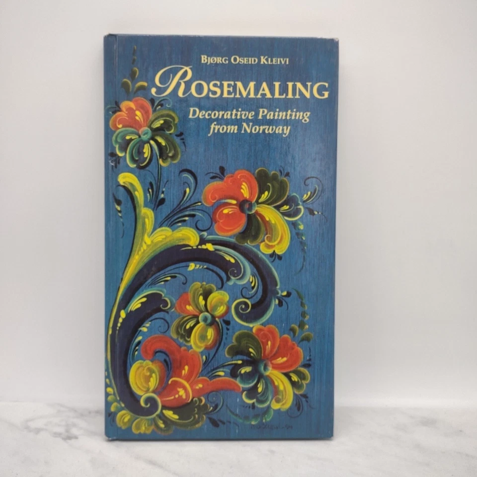 Rosemaling: Decorative Painting from Norway by Bjorg Oseid Kleivi Signed HB - Image 1 of 4