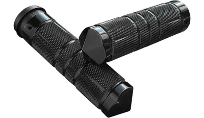 Empuñaduras personalizadas Accutronix GR101-SKIB - diamante moleteado - negras Foto 1 de 3