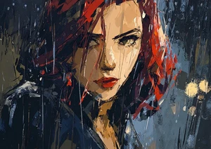 2025 BLACK WIDOW MARVEL 1/1 ART SKETCH CARD ARTIST SIGNED -   ONE OF A KIND - Picture 1 of 2