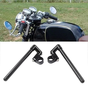 31MM Cafe Racer Bars 7/8“ Motorrad Universal Clip-On Lenker Gabelrohr - Bild 1 von 11