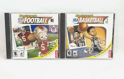NFL Backyard Football 2004 / NBA Backyard Basketball 2004 PC Atari CIB  - Image 1 of 4