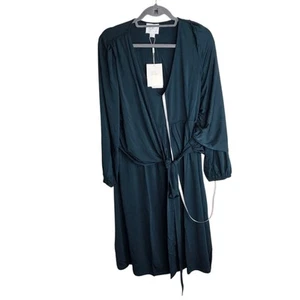 seraphine maternity nursing evening midi dress emerald green size 14 RRP £149 - Picture 1 of 6