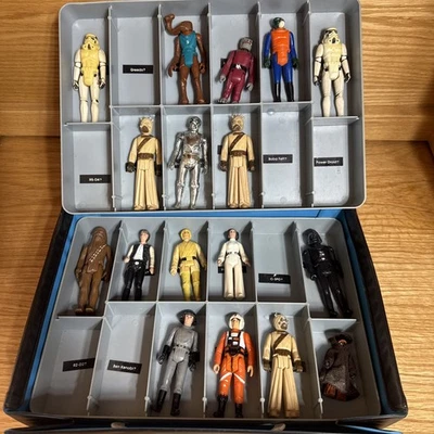1977 Star Wars Kenner Estojo de Colecionador Original - 17 bonecos no total - Imagem 1 de 4