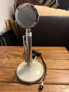 Vintage Astatic Corp. Model D-104 Chrome Lollipop Microphone on T-UG8 WORKS GOOD - Zdjęcie 1 z 4