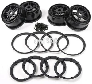 Front and rear wheel hubs with rings kit for 1/5 RV F5 4WD ON ROAD MCD XS5 - Picture 1 of 1