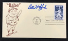 Enveloppe du premier jour signée Bill Stafford AUTO Babe Ruth Cachet MLB Yankees 1983 !