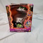 Vintage Halloween 1998 Toy State Talking Skull Candy Server/Dish New Open Box
