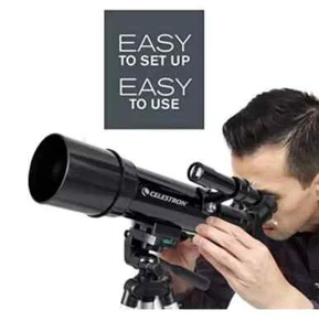 Celestron Travel Scope 60 Refractor Telescope with Tripod and Backpack, 22002-DS - Picture 1 of 7