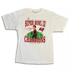 NEU Tom Brady Tampa Bay Buccaneers Super Bowl LV Karikatur Shirt - M - Bild 1 von 3