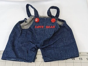 Russ Love Bear Denim Overalls Replacement Stuffed Animal Toy - Picture 1 of 5