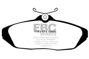 Pastillas de freno traseras EBC Yellowstuff para Chrysler (USA) Viper 8.0 (2000 > 02) - Imagen 1 de 1