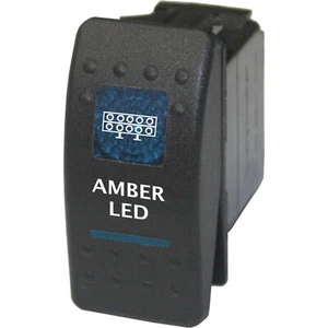 Interruptor basculante ámbar LED 5C09B 12V ENCENDIDO/APAGADO AZUL SPST ATV UTV COCHE CAMIÓN - Imagen 1 de 1