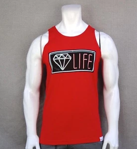 Nueva camiseta sin mangas Diamond Supply Co. Life Red Muscle para hombre TALLA MEDIANA camiseta RDAM-362 - Imagen 1 de 2