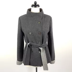 Red Valentino Jacke Damen Gr. DE 40 IT 46 Grau Wolle Flanell Strickjacke Blazer - Bild 1 von 10