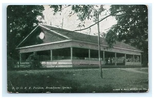 Baltimore & Ohio Railroad B & O. R.R. Pavilion Brandywine Springs DE E12 - Imagen 1 de 2