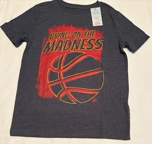 Cat & Jack Kids Bring on the Madness T-shirt NWT size Medium 8/10 - Picture 1 of 4