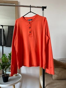 Polo Ralph Lauren Vintage Coral L/S Henley T-Shirt Größe M - Bild 1 von 5