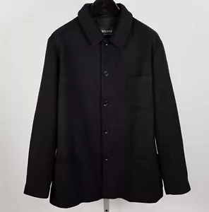 Giorgio Armani Black Label jacket coat XXL 58 US 48 100% cashmere black - Picture 1 of 11