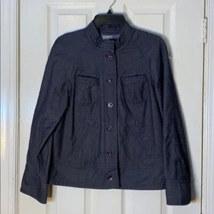 EUC J. Jill Jacket Linen Blend size Medium Cold Office Workwear - Picture 1 of 8