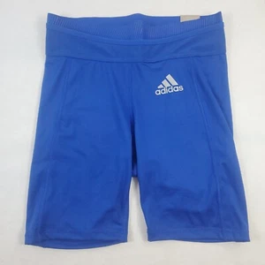 Adidas Primegreen Aeroready Techfit Mid Rise Royal Blue Volleyball Short Size M - Picture 1 of 8
