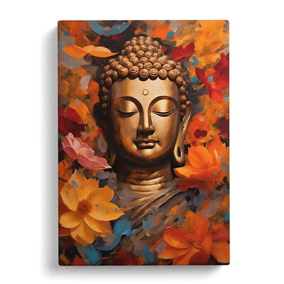 Buddha Contemporary Art Canvas Wall Art Print Framed Picture Decor Living Room - Image 1 of 4