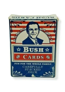 Bush Karten Poker Größe Präsident George W. Bush Spielkarten rot weiß blau - Bild 1 von 7