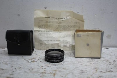 HOYA 48mm Close-up Lens Set +1, +2, +3 in case, makes a great magnifying glass - Imagem 1 de 4