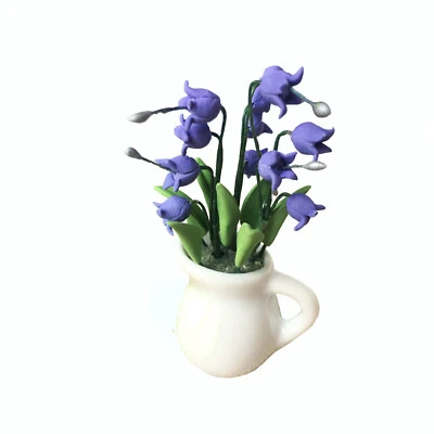 Dollhouse Flower Keiskei Campanula Potting 1:6 Scale Miniature Accessories - Image 1 of 3