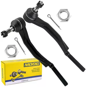 MOOG 2X Front Outer Tie Rod End Links for Buick Rainier Envoy Trailblazer ES3676 - Picture 1 of 7