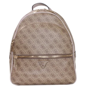 Guess Women's Manhattan Backpack Latte Logo Large Bag - Picture 1 of 7