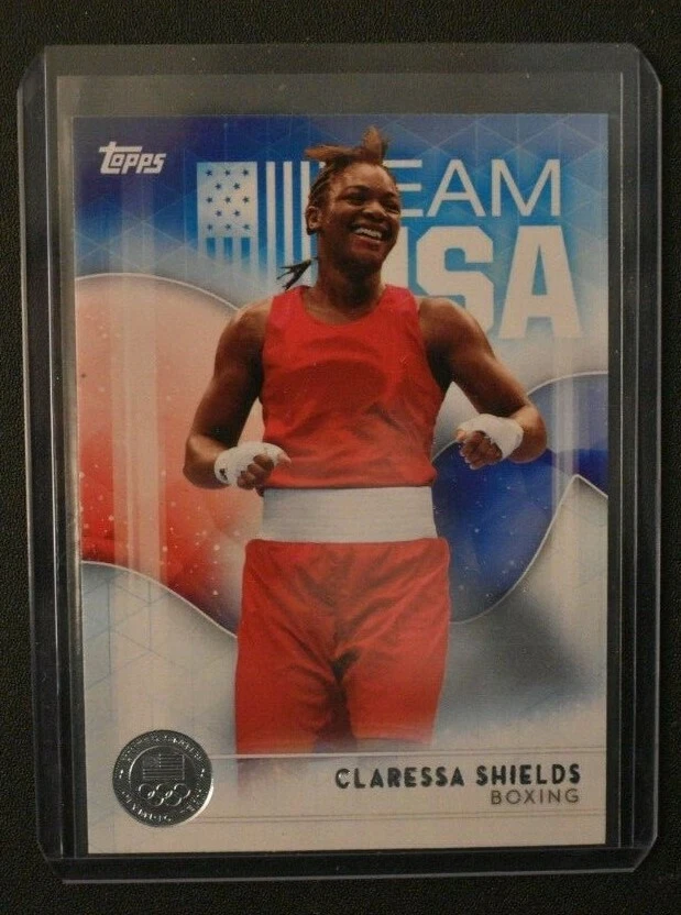 2016 Topps Olympic Claressa Shields Silver Medal SP rookie - Image 1 of 1