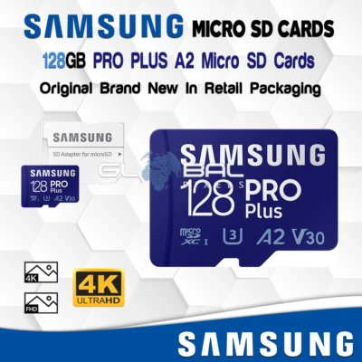 SAMSUNG Micro SD Card 128GB PRO Plus Adapter Memory Fast HD 4K HD Android Phones - Image 1 of 2