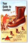 Boot de chasse Weinbrenner Wood-N-Stream années 1950 chaussures carte postale publicitaire 00606