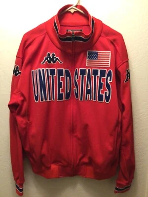 Chaqueta deportiva Kappa United States roja XXL Foto 1 de 4