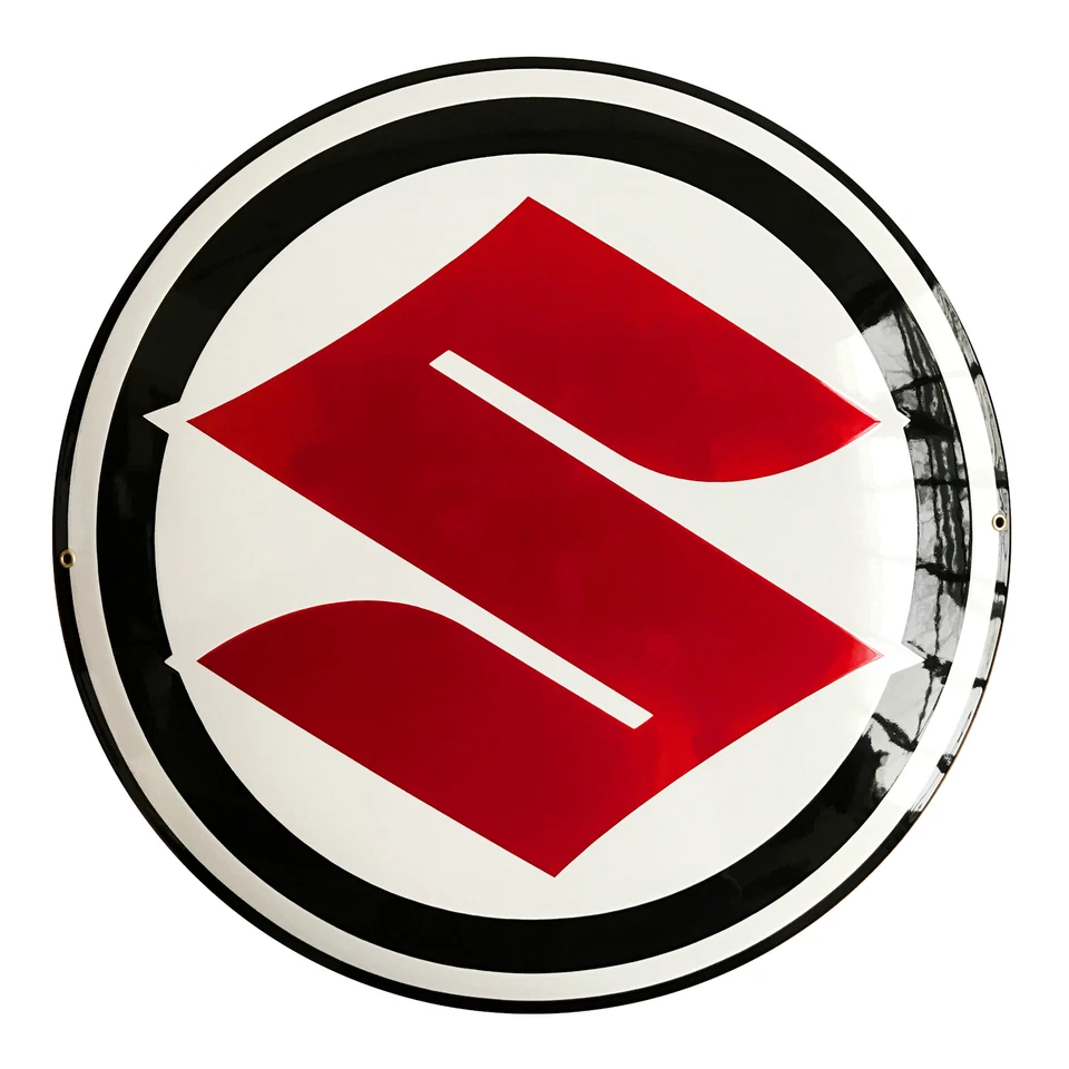 Enamel plaque SUZUKI 50cm WARRANTY sign logo plate emblem - Image 1 of 1