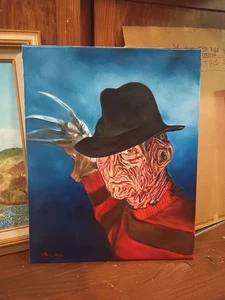 Freddy Krueger LEGIT Ölgemälde Nightmare Elm Street Horror 16x20... - Bild 1 von 5